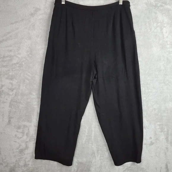 J. Jill Black Ankle Cropped Pants - Picture 2 of 7